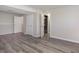 Spacious finished basement area with neutral wall colors and durable flooring at 2601 Fairhaven Dr, Indianapolis, IN 46229