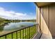 Scenic view of lake from the balcony at 3127 E 52Nd St # C, Indianapolis, IN 46205