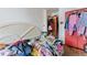 The bedroom has a neutral color scheme at 3432 Joan Pl, Indianapolis, IN 46226