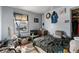 This bedroom has a window and a closet at 3432 Joan Pl, Indianapolis, IN 46226