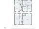 This floor plan has a layout of the first and second floor, and the location of all the rooms at 3432 Joan Pl, Indianapolis, IN 46226