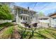 Spacious backyard with patio, mature trees and plenty of room for activities at 3515 Guilford Ave, Indianapolis, IN 46205