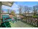 Cozy balcony featuring outdoor furniture and decorative railings overlooking a quiet neighborhood at 3515 Guilford Ave, Indianapolis, IN 46205
