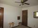 Bedroom featuring a ceiling fan and two closets with doors at 4166 Cobblestone Way, Greenwood, IN 46143