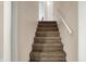 Carpeted stairway leading to the upper level of the home at 4260 Springwood Trl, Indianapolis, IN 46228