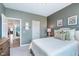 Comfortable bedroom with neutral walls and carpet. Doorway leads to other rooms at 5218 Pinehurst Ct, Whitestown, IN 46075