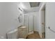 Bathroom with stand up shower, vanity, and tiled floors at 5307 S State Road 135, Morgantown, IN 46160