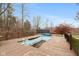 Pool with a wooden deck at 5307 S State Road 135, Morgantown, IN 46160