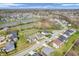 Expansive aerial view of a neighborhood featuring beautiful homes and community ponds at 6044 Shallow Crk Ln, Indianapolis, IN 46237