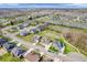 Beautiful aerial shot showcases a lovely neighborhood with manicured lawns, mature trees, and serene ponds at 6044 Shallow Crk Ln, Indianapolis, IN 46237