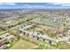 Breathtaking aerial view capturing an established community with lush greenery and picturesque pond settings at 6044 Shallow Crk Ln, Indianapolis, IN 46237