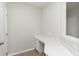 Office with a white countertop desk space and built in drawers at 6474 Ambassador Dr, Plainfield, IN 46168