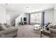 Inviting living room with neutral tones, comfortable seating, and a large window at 7901 Apalachee Dr, Indianapolis, IN 46217