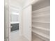 Open pantry with shelves at 8116 Cheswick Dr, Indianapolis, IN 46219