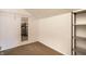 Bright and simple carpeted walk-in closet with wire shelving at 8618 Turnstone Ct, Indianapolis, IN 46234