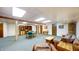 Finished basement area with a rec space, with plenty of room to spread out at 8842 Rocky Ridge Rd, Indianapolis, IN 46217