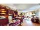 This home features a built-in desk and shelving in the office at 8842 Rocky Ridge Rd, Indianapolis, IN 46217