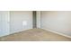 This is a bedroom with carpeted floors, neutral walls, and white trim at 8888 N White Tail N Trl, McCordsville, IN 46055