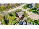 Aerial view of a well-maintained home with a lovely backyard deck and mature landscaping at 10715 Hamilton Pass, Fishers, IN 46037