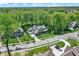 Aerial view highlighting the home's prime location within a well-manicured neighborhood at 10725 Holliday Farms Blvd, Zionsville, IN 46077