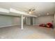 Finished basement with neutral walls and carpet perfect for a recreation room or additional living space at 1186 Castle Dr, Franklin, IN 46131