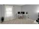 Minimalist home office with bright natural light at 12005 Hardwick Dr, Fishers, IN 46038