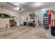 Spacious garage with concrete floor and automatic door opener; store your vehicles and toys at 1352 Middlebury Dr, Westfield, IN 46074