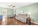 Inviting living room showcasing hardwood floors, a comfortable sofa, and tasteful decor at 1412 Wallace Ave, Indianapolis, IN 46201
