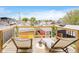 Relaxing rooftop deck with lounge chairs and neighborhood views at 1453 English Ave, Indianapolis, IN 46201