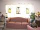 Cozy living room features stained-glass windows, custom curtains and decorative decor at 14544 Lynn Ave, Fishers, IN 46038