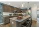 Stylish kitchen with granite countertops, stainless steel appliances and island with seating at 19600 Atwater Ave, Sheridan, IN 46069