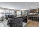Open-concept living area seamlessly connects the kitchen, dining, and living spaces at 19600 Atwater Ave, Sheridan, IN 46069