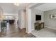 Open floorplan showcasing the seamless transition from the living area to a cozy TV nook at 19600 Atwater Ave, Sheridan, IN 46069