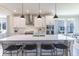 Stylish kitchen with a center island, pendant lighting, and stainless steel appliances at 2168 Hengist Dr, Westfield, IN 46074