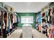 Spacious walk-in closet with ample shelving and storage, perfect for organization at 2920 N Buck Creek Rd, Greenfield, IN 46140