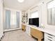 Bright home office featuring dual workstations, bright windows, and modern finishes at 316 S Arlington Ave, Indianapolis, IN 46219