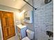 Recently renovated bathroom features modern fixtures and a shower, creating a luxurious space to relax at 3514 Carson Ave, Indianapolis, IN 46227
