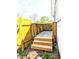 Small wooden deck with steps at 3514 Carson Ave, Indianapolis, IN 46227