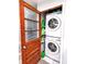 Convenient laundry room closet with stacked washer and dryer at 3514 Carson Ave, Indianapolis, IN 46227