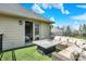 Back deck with outdoor seating area off primary suite with a fire pit at 3940 Woodcrest Ct, Westfield, IN 46062