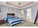 Well-decorated bedroom with large window, playful decor, and comfortable bed at 3940 Woodcrest Ct, Westfield, IN 46062