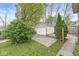 View of the detached garage and yard at 4575 N Guilford Ave, Indianapolis, IN 46205