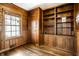 Cozy office with wood paneling and built-in bookshelves at 5130 N Washington Blvd, Indianapolis, IN 46205