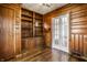 Beautiful office with wood paneling and custom built-ins at 5130 N Washington Blvd, Indianapolis, IN 46205