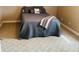 Cozy bedroom featuring carpeted floor, a comfortable bed with pillows, and warm, neutral wall paint at 5773 Station Hill Dr, Avon, IN 46123