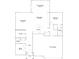 Detailed first floor plan featuring kitchen, great room, and 2-car garage at 613 Waterford Ln, Westfield, IN 46074