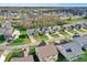 Aerial view of a neighborhood with well-maintained lawns, tree-lined streets, and various home styles at 6650 W Black Tail Way, McCordsville, IN 46055