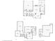 Home floor plan illustrating the layout of the basement, first and second floors at 715 Stockbridge Dr, Westfield, IN 46074
