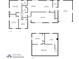 Detailed floor plan showcasing layout with labeled rooms, dimensions, including bedrooms, kitchen, living, and recreation areas at 7671 Sherry Ln, Brownsburg, IN 46112