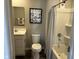 Fresh bathroom with a shower-tub combo, white toilet, and sleek finishes at 990 Sunchaser Rd, Lebanon, IN 46052